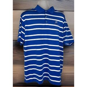 Nike Polo Shirt Grand National Robert Trent Jones Drifit XL Blue White Golf